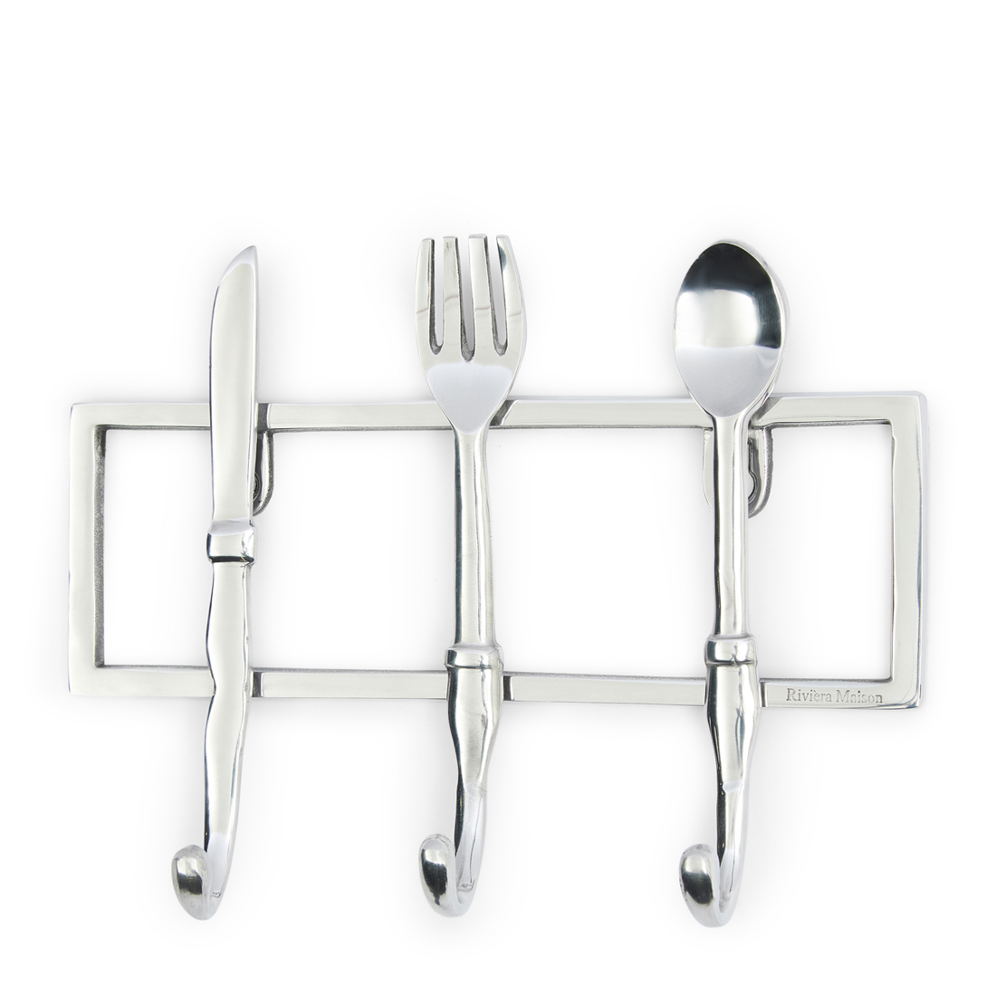 Riviera Maison Handdoekhaakjes - Kitchen Cutlery Hook - Zilver