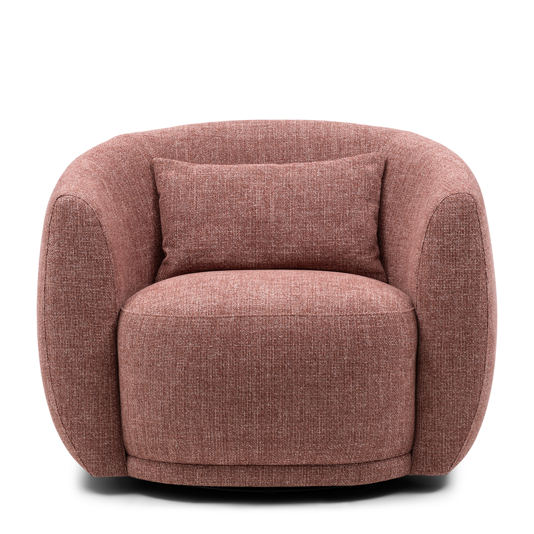 Draaibare fauteuil Leonardo, Koraalroze