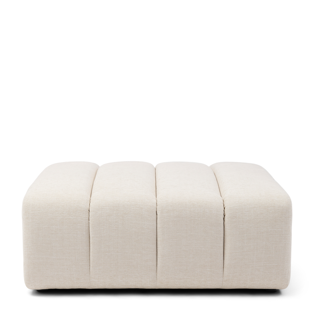 Dazzle Footstool, Soft White