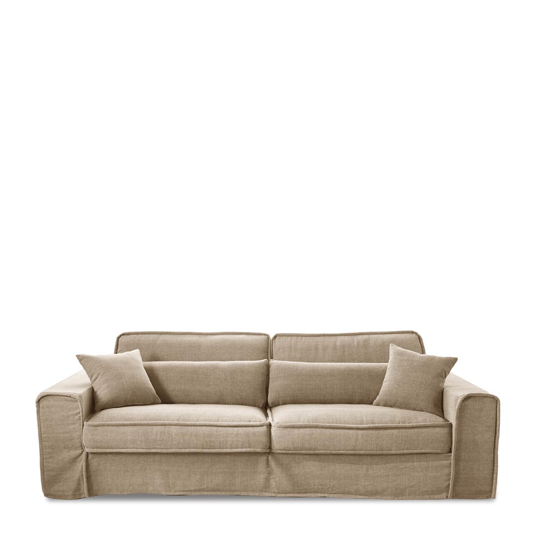 Rivièra Maison - Metropolis Sofa 3,5 seater, washed cotton, natural - Kleur: Naturel