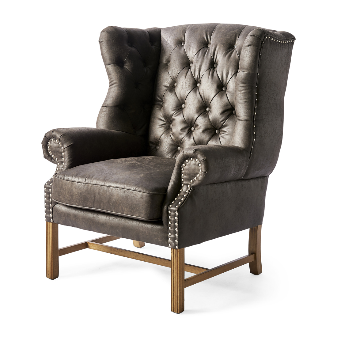 Riviera Maison Fauteuil Met Armleuning - Franklin Park Wing Chair  - Bruin
