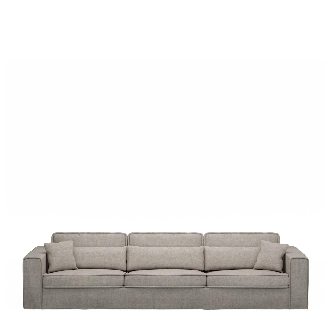 Rivièra Maison - Metropolis Sofa XL, washed cotton, stone - Kleur: Steen