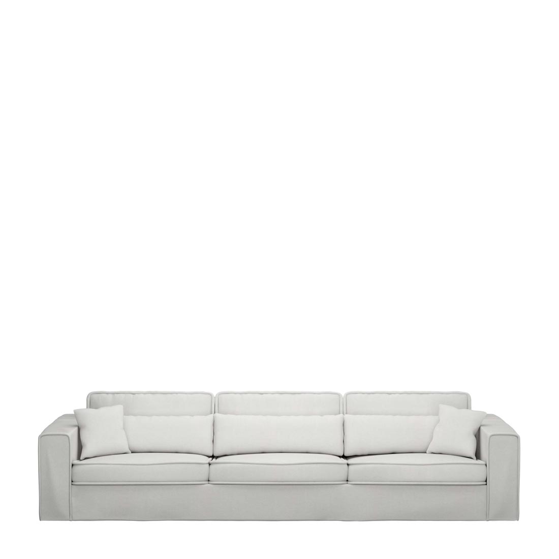 Rivièra Maison - Metropolis Sofa XL, washed cotton, ash grey - Kleur: Asgrijs