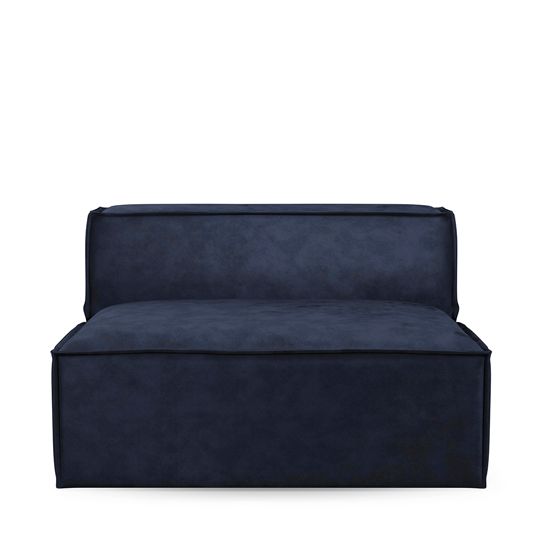 Rivièra Maison - The Jagger Center 125cm, velvet, estate blue - Kleur: Landgoed Blauw