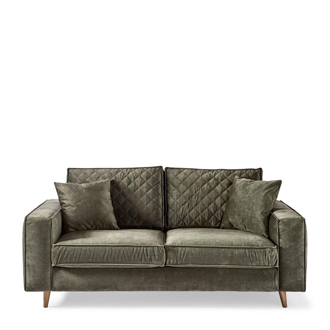 Rivièra Maison - Kendall Sofa 2,5 Seater, velvet, ivy - Kleur: groen