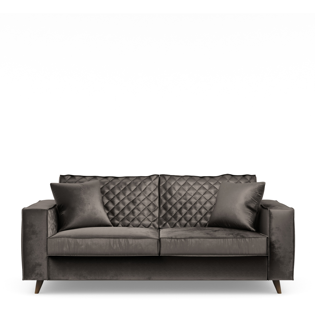 Rivièra Maison - Kendall Sofa 2,5 Seater, velvet, grimaldi grey - Kleur: Grimaldi Grijs