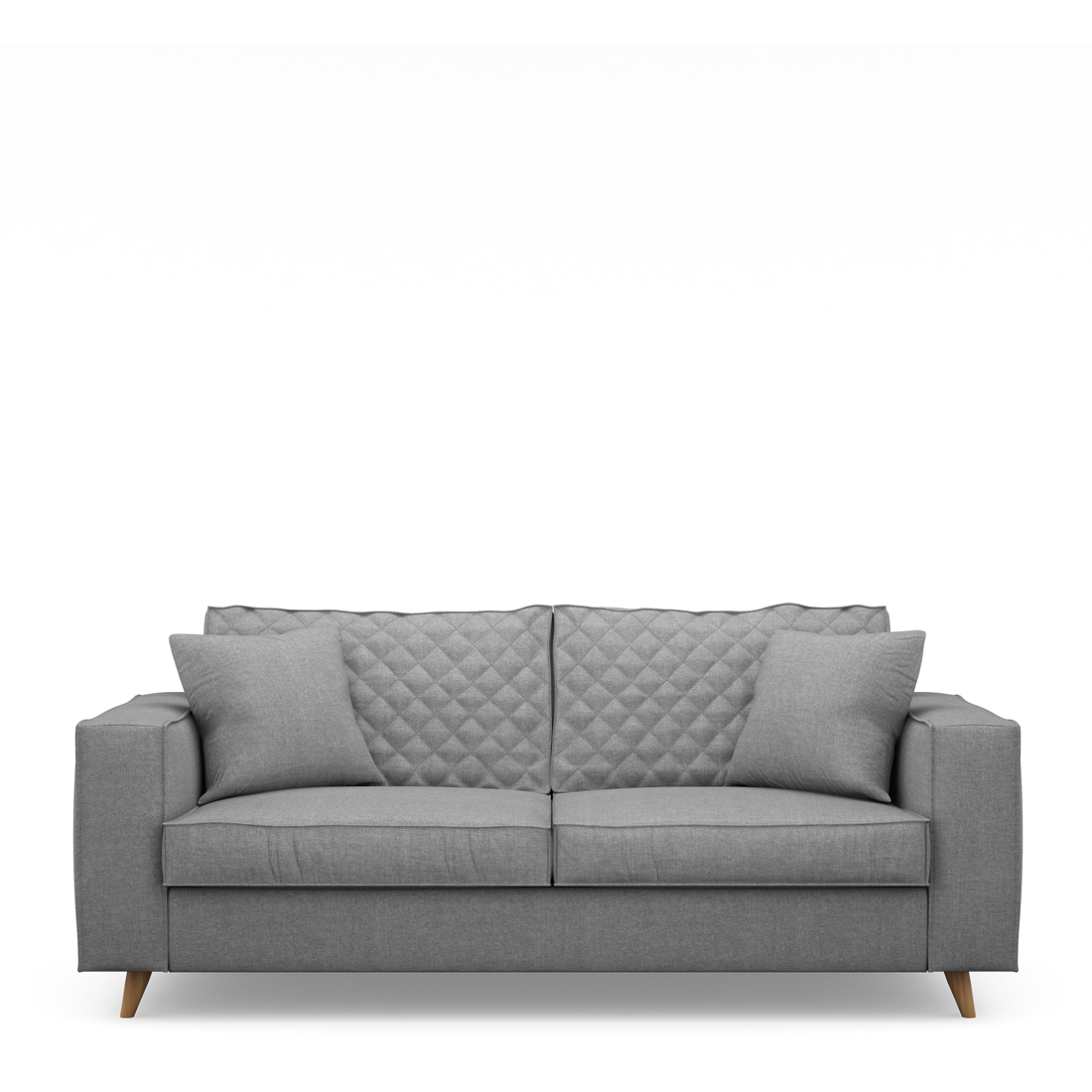 Rivièra Maison - Kendall Sofa 2,5 Seater, washed cotton, grey - Kleur: Grijs