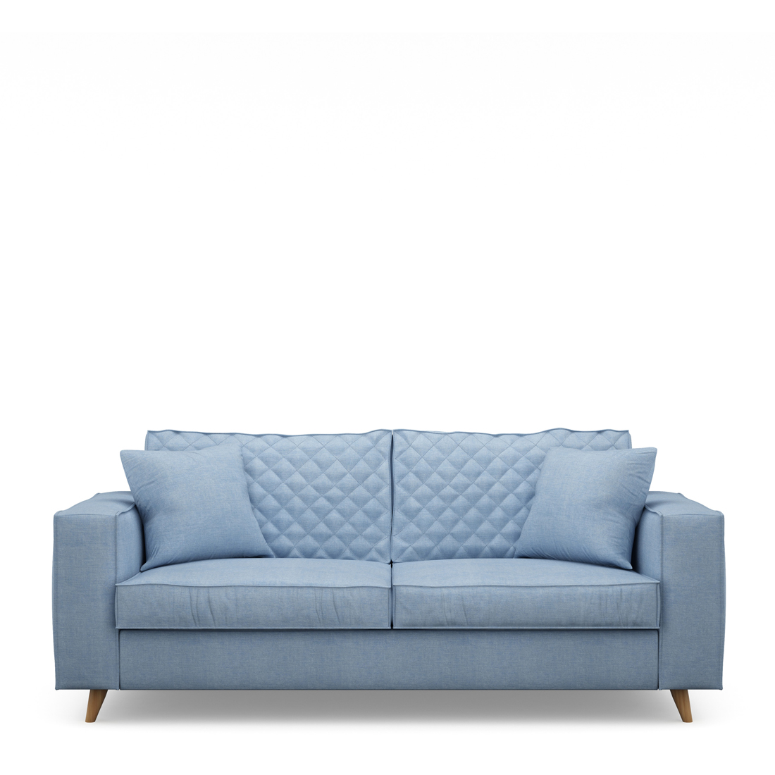 Rivièra Maison - Kendall Sofa 2,5 Seater, washed cotton, ice blue - Kleur: Ijs Blauw