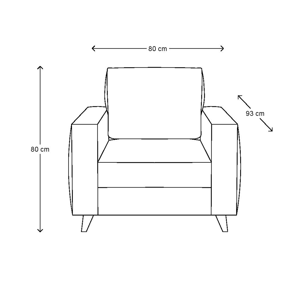 Fauteuil Kendall, Ivy, Velvet