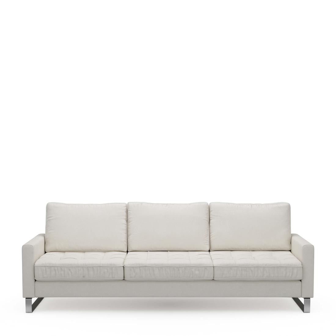 Rivièra Maison - West Houston Sofa 3,5 Seater, oxford weave, alaskan white - Kleur: Alaska Wit