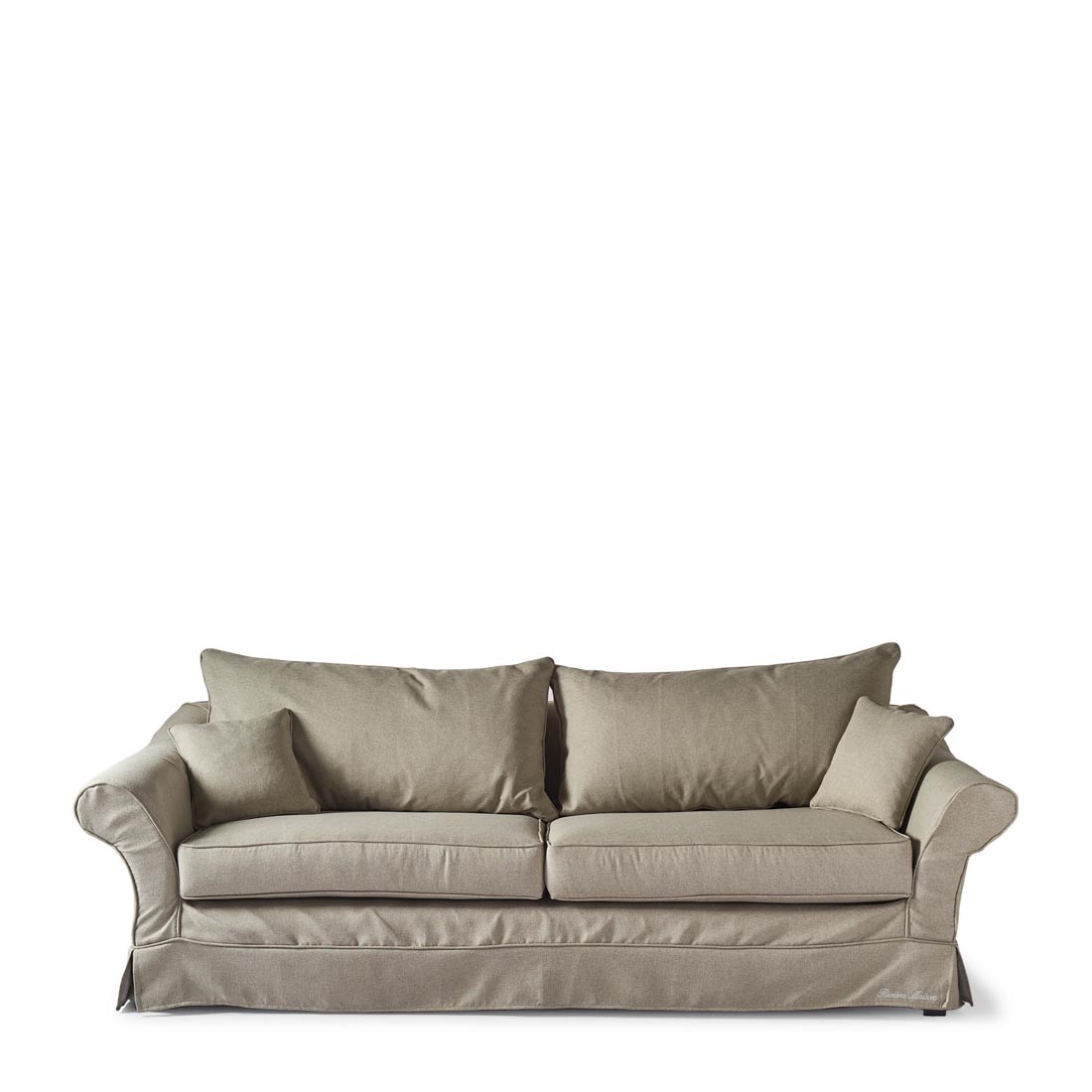 Rivièra Maison - Bond Street Sofa 3,5 Seater, oxford weave, anvers flax - Kleur: beige