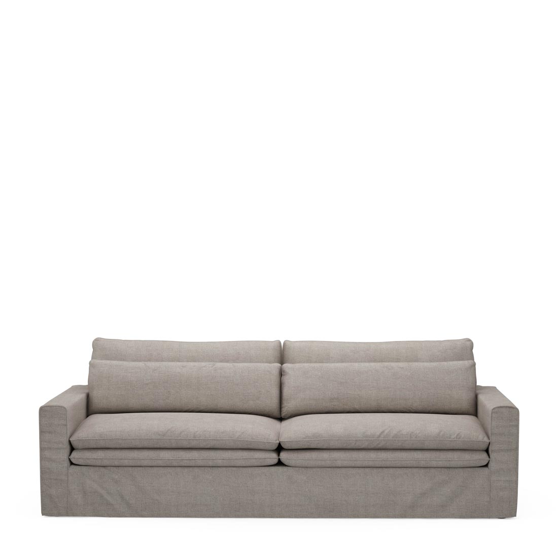 Rivièra Maison - Continental Sofa 3,5 Seater, washed cotton, stone - Kleur: Steen