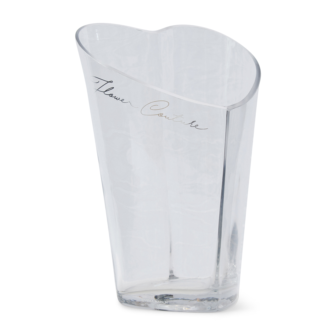 Riviera Maison Glazen Vaas - Lovely Heart Vase - Transparant