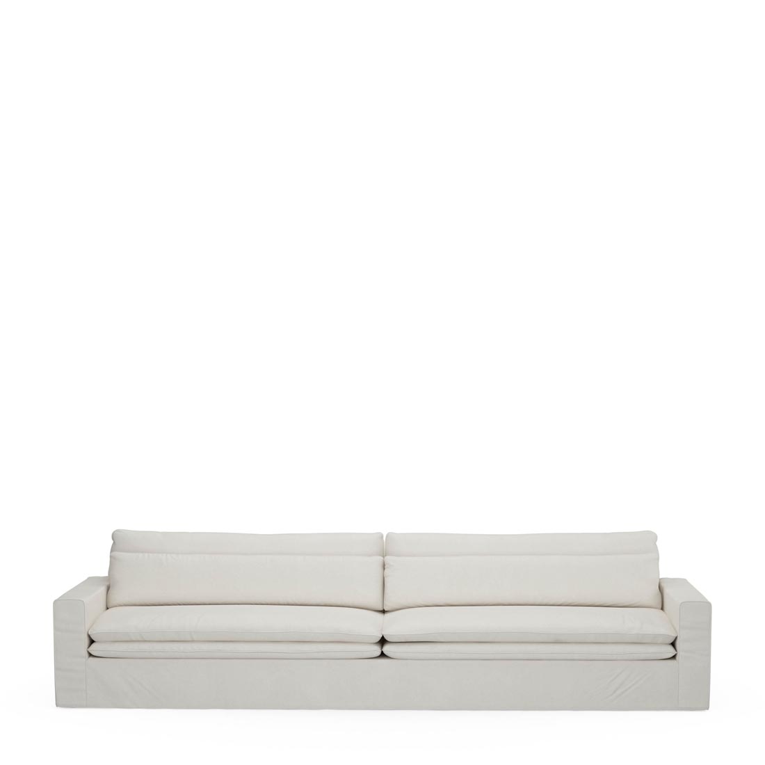 Rivièra Maison - Continental Sofa XL, oxford weave, alaskan white - Kleur: Alaska Wit