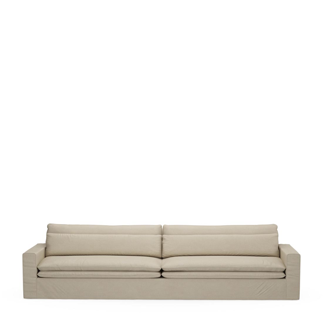 Rivièra Maison - Continental Sofa XL, oxford weave, flanders flax - Kleur: beige