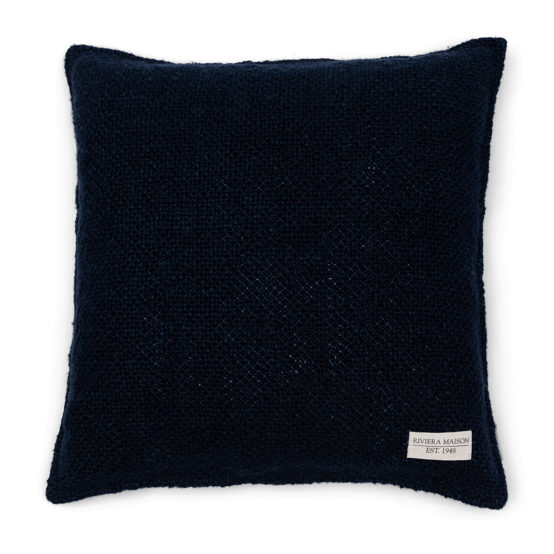 Rough Linen Pillow Cover blue