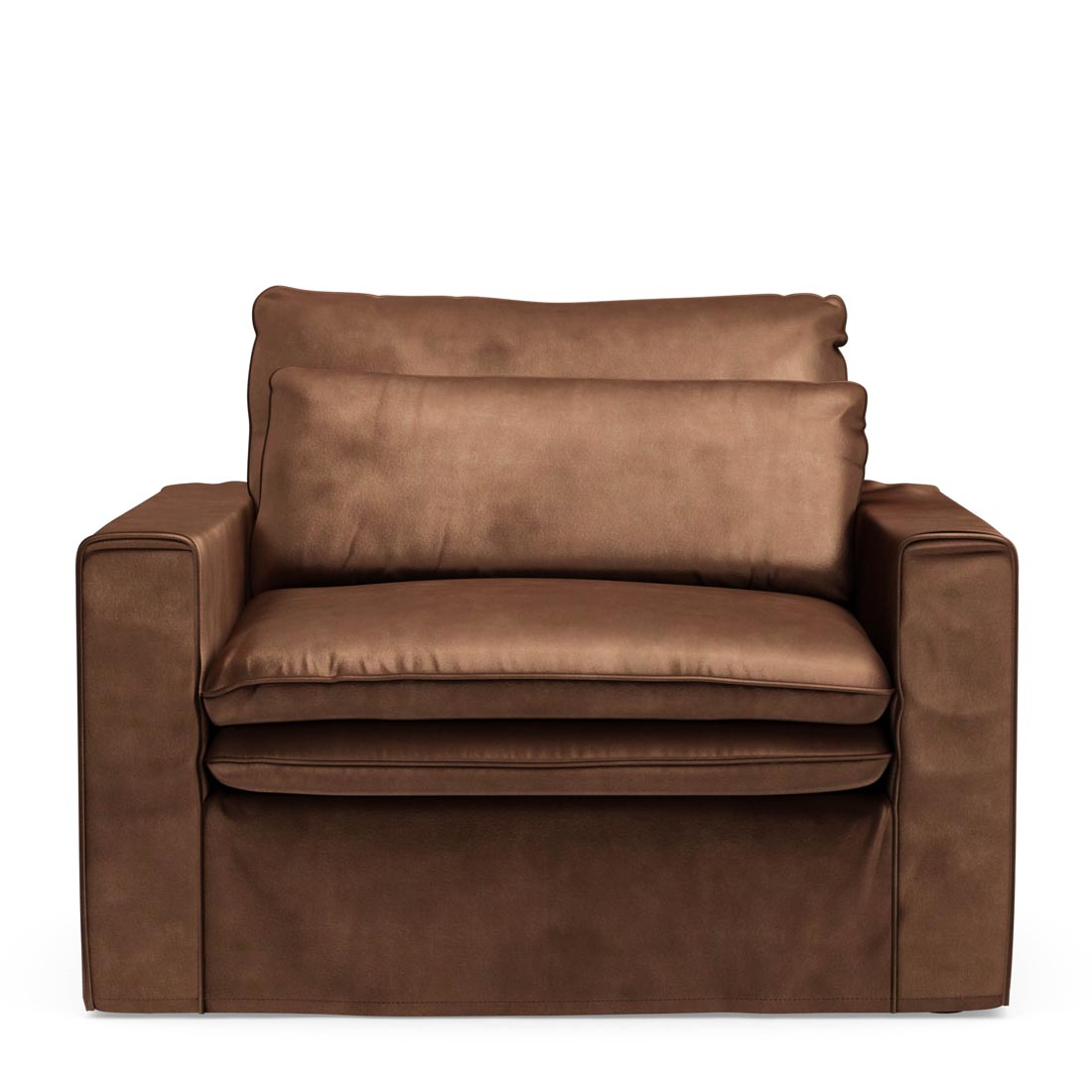 Rivièra Maison - Loveseat Continental, Chocolate, Velvet - Kleur: Chocolade