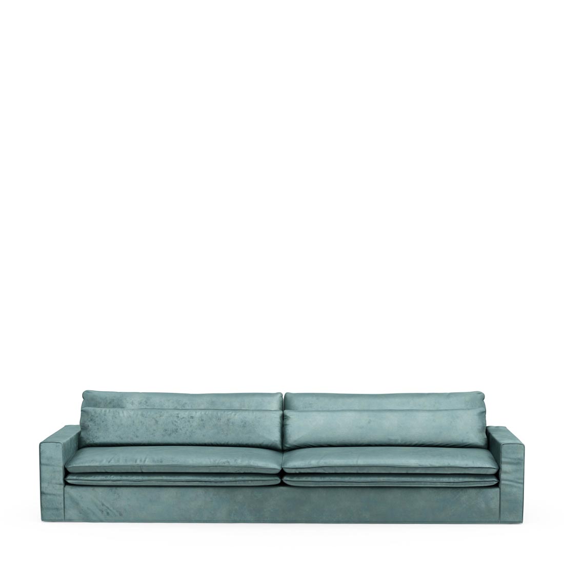 Rivièra Maison - Continental Sofa XL, velvet, mineral blue - Kleur: Mineraalblauw