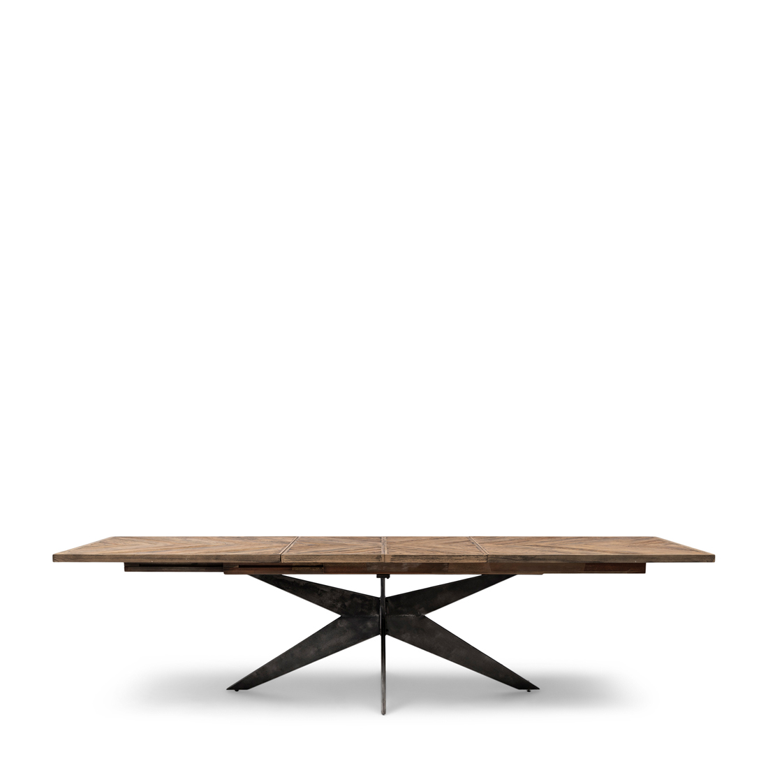 Riviera Maison Eettafel Uitschuifbaar - Falcon Crest Dining Table Extendable - 220/320x100 cm - Zwart
