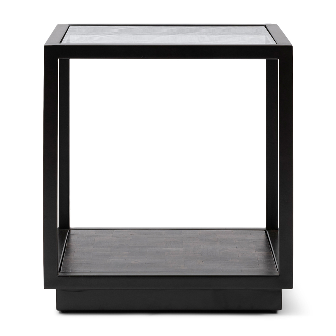 Riviera Maison Bijzettafel - Roger End Table - Zwart - Mangohout