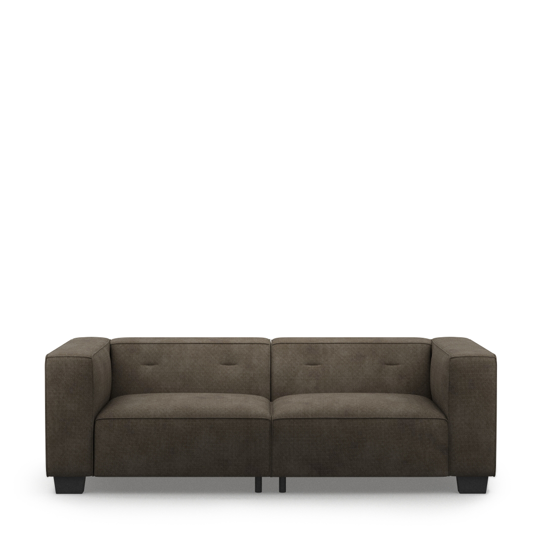 Rivièra Maison - Hampton Heights Sofa 3,5 Seater, celtic weave, mud - Kleur: bruin