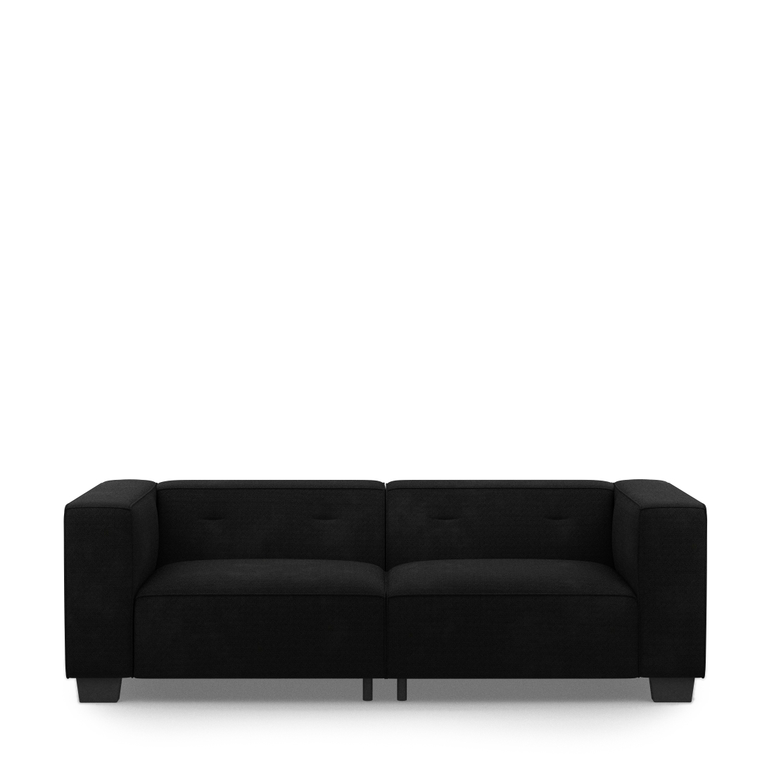 Rivièra Maison - Hampton Heights Sofa 3,5 Seater, celtic weave, caviar - Kleur: Kaviaar