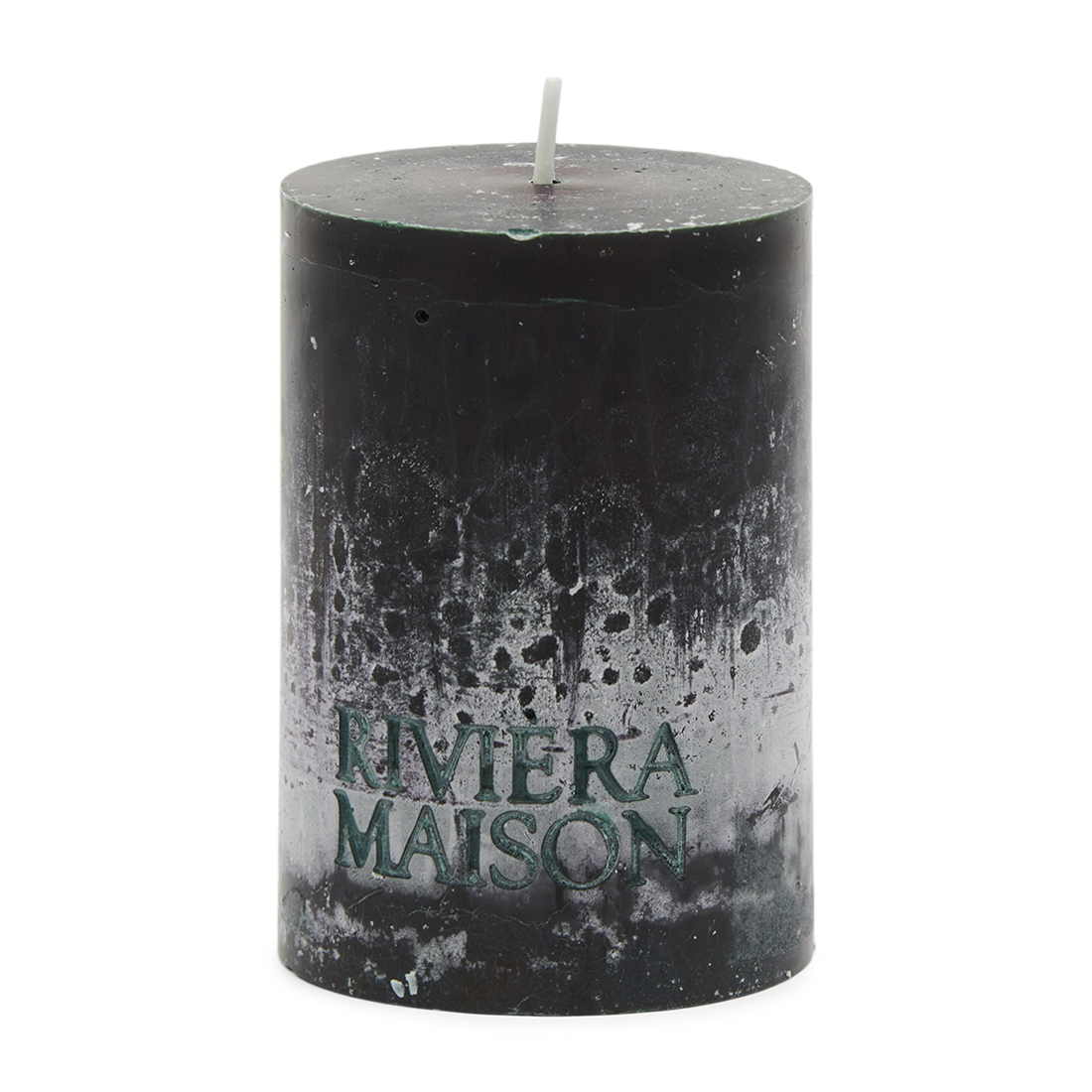 Riviera Maison Kaarsen - Stompkaarsen - Pillar Candle ECO 7x10 - Zwart - 1 Stuks