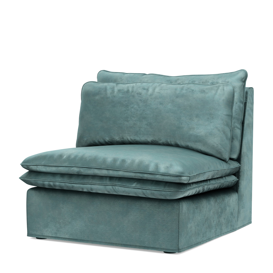 Rivièra Maison - Continental Center, velvet, mineral blue - Kleur: Mineraalblauw