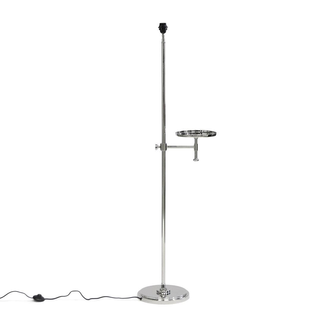 Riviera Maison Vloerlamp Verstelbaar - George Movable Arm Floor Lamp - Zilver