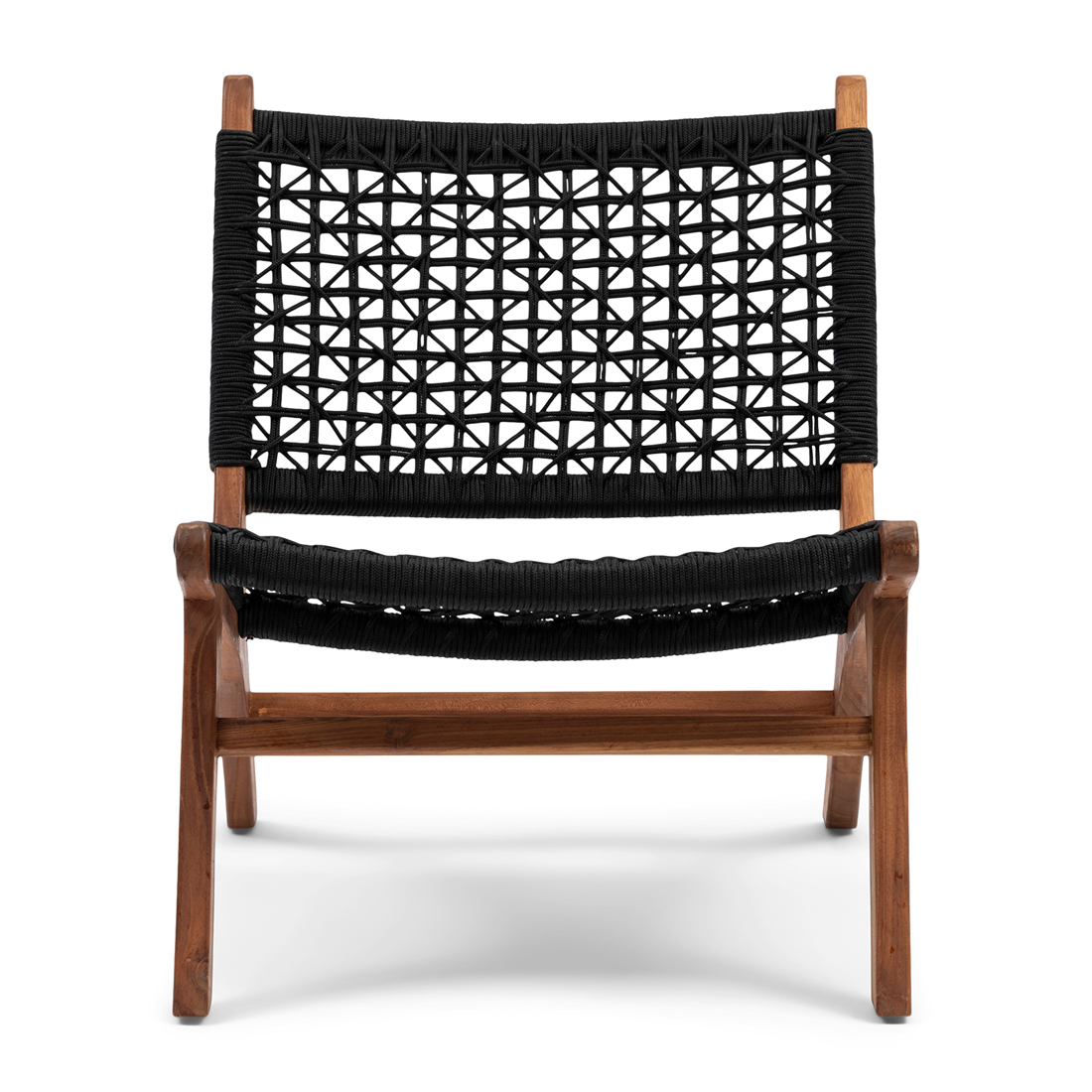 Riviera Maison Tuinstoel - El Nido Outdoor Lounge Chair II - Zwart