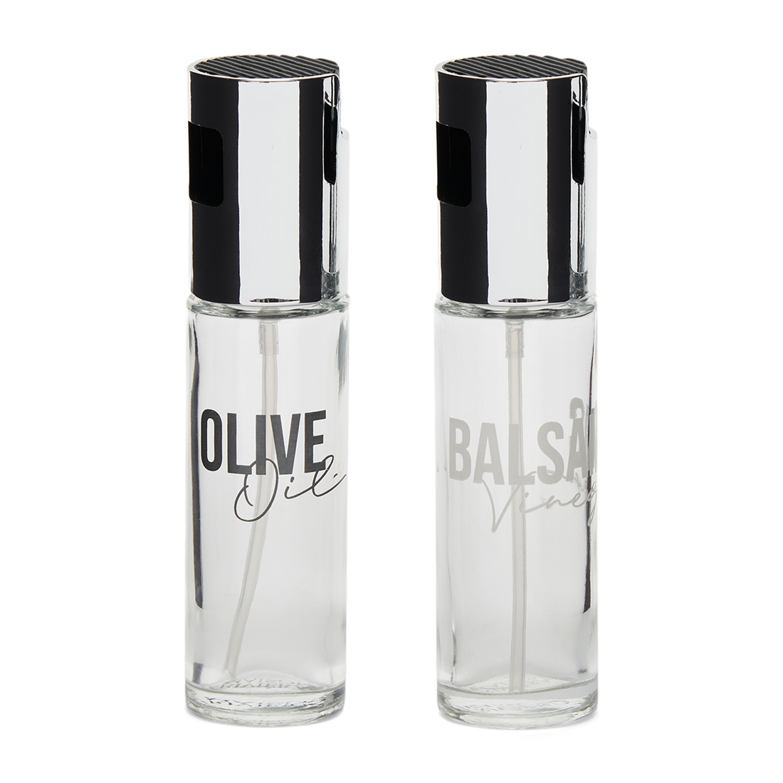 Riviera Maison olie en azijnstel - RM Oil & Vinegar Spray Set - Zilver