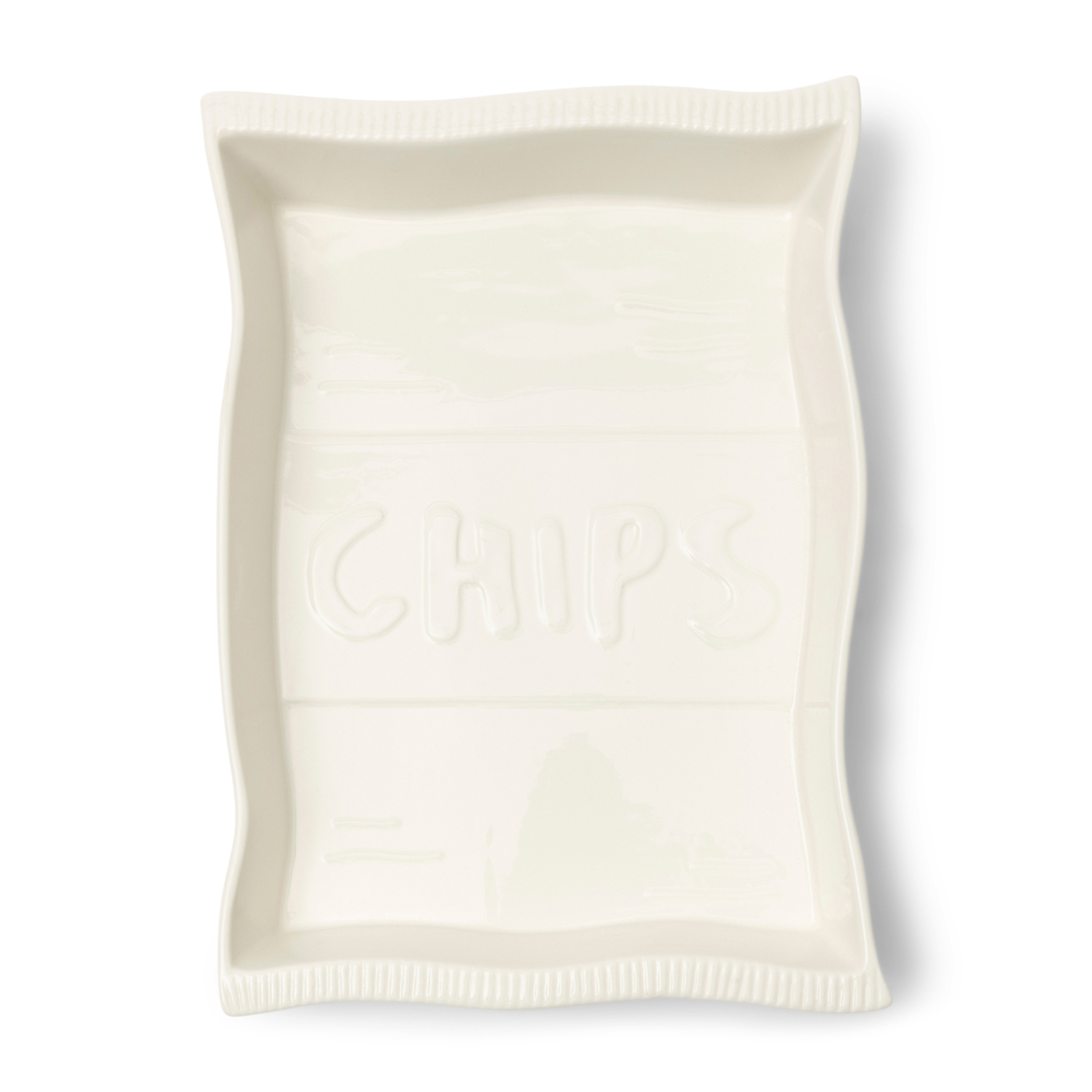 Riviera Maison Chips Schaal - RM Loves Chips Bowl - Wit