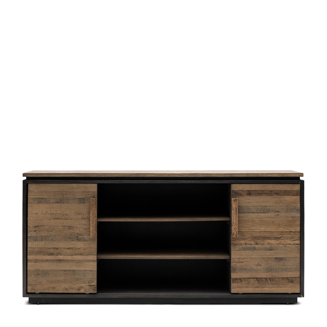 Riviera Maison Dressoir - Saratoga Hills Dresser Sliding Doors - Bruin - Gerecycled Eikenhout