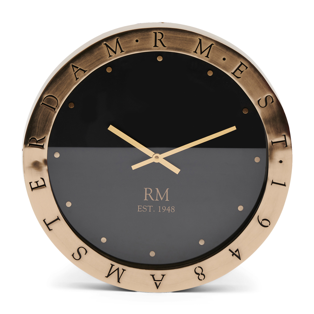 Riviera Maison Wandklok modern - RM L'Hirondelle Clock - Goud