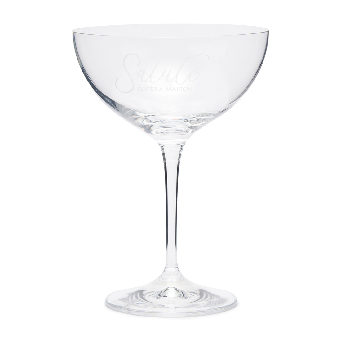 Riviera Maison champagnecoupe, ChampagneGlas Salute Coupe - Transparant - Glas 290 ML - 1 stuk