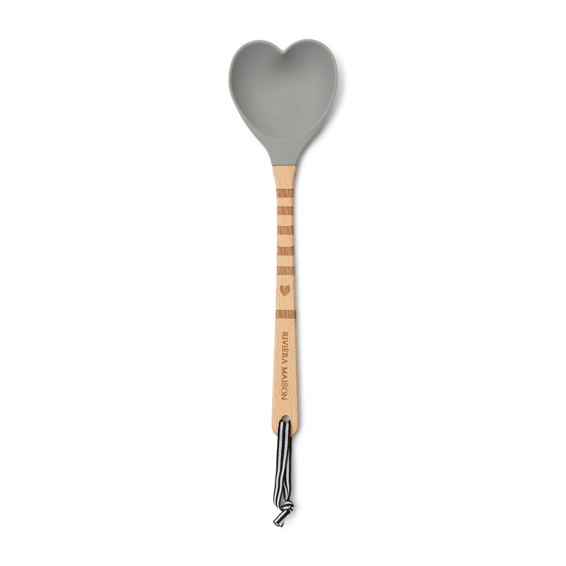 Riviera Maison Pollepel hout - With Love Cooking Spoon - Grijs