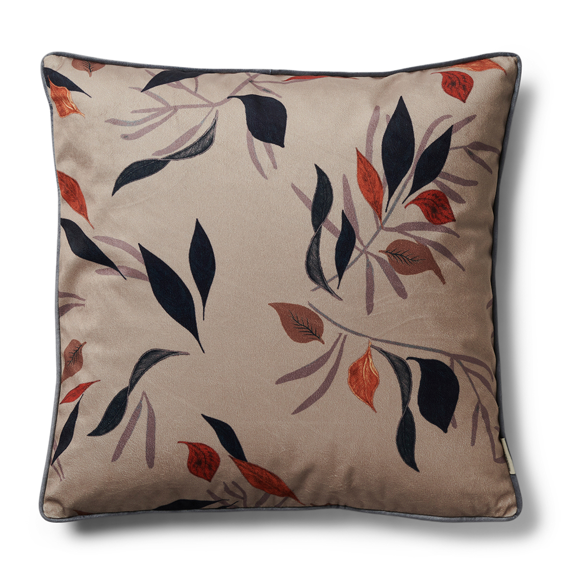 Riviera Maison Kussenhoes 50x50 - Fall Leaf Pillow Cover - Donker Blauw - 50x50 cm