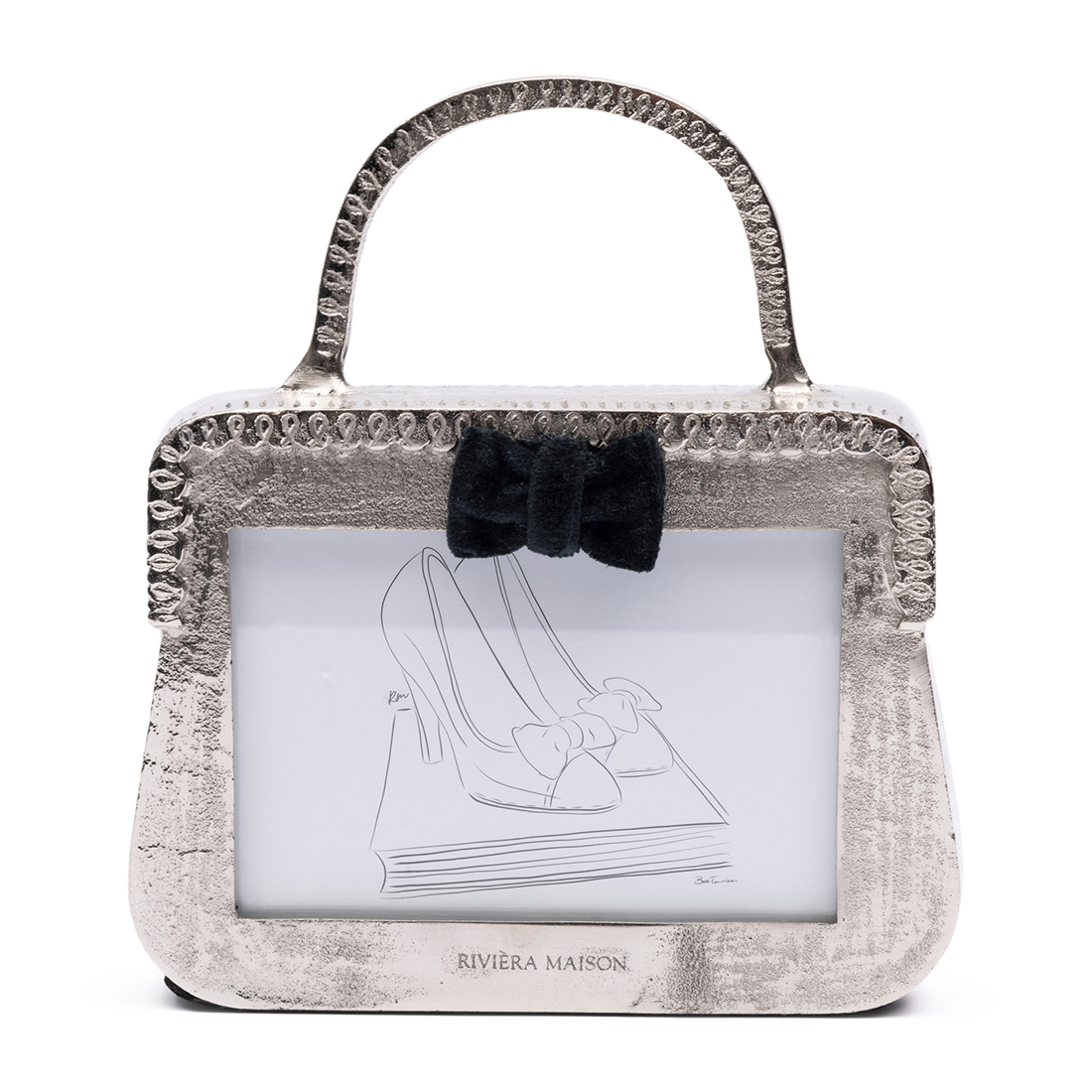 Riviera Maison Fotolijstje 10x15 - RM Handbag Photo Frame - Zilver - 10x15 cm