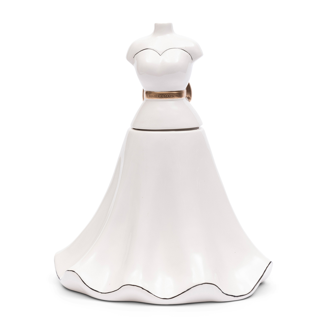 Riviera Maison Voorraadpot Jurk Vorm - RM Lovely Dress Storage Jar - Wit