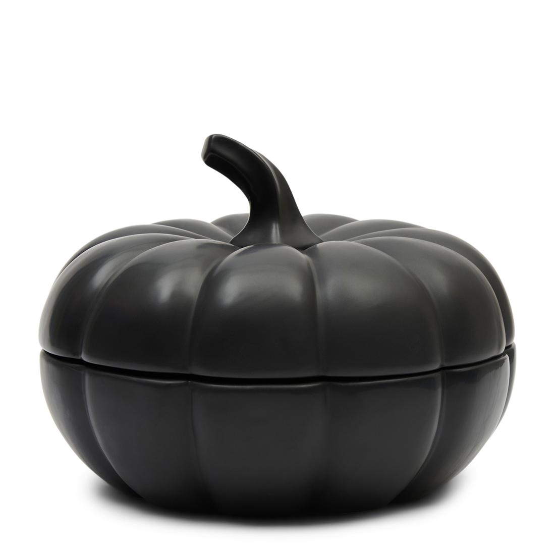 Riviera Maison Voorraadpot met Deksel - Pumpkin Decoration Bowl - Zwart - Maat XL
