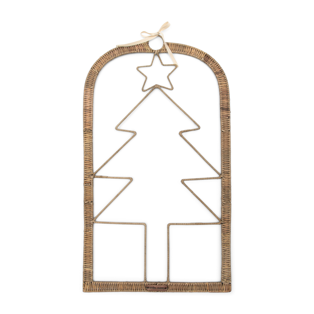 Riviera Maison Rattan Xmas Tree Wall Decoration