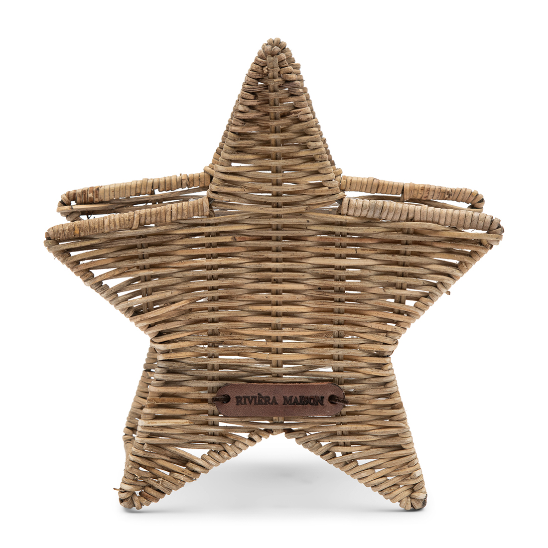 Riviera Maison Theelichthouder - Rustic Rattan Lovely Star Holder - Naturel