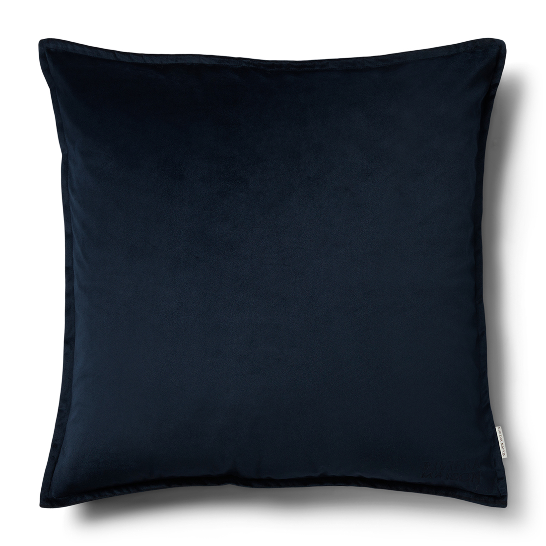 Riviera Maison Kussensloop 60x60 Zwart - RM Velvet Pillow Cover - Blauw