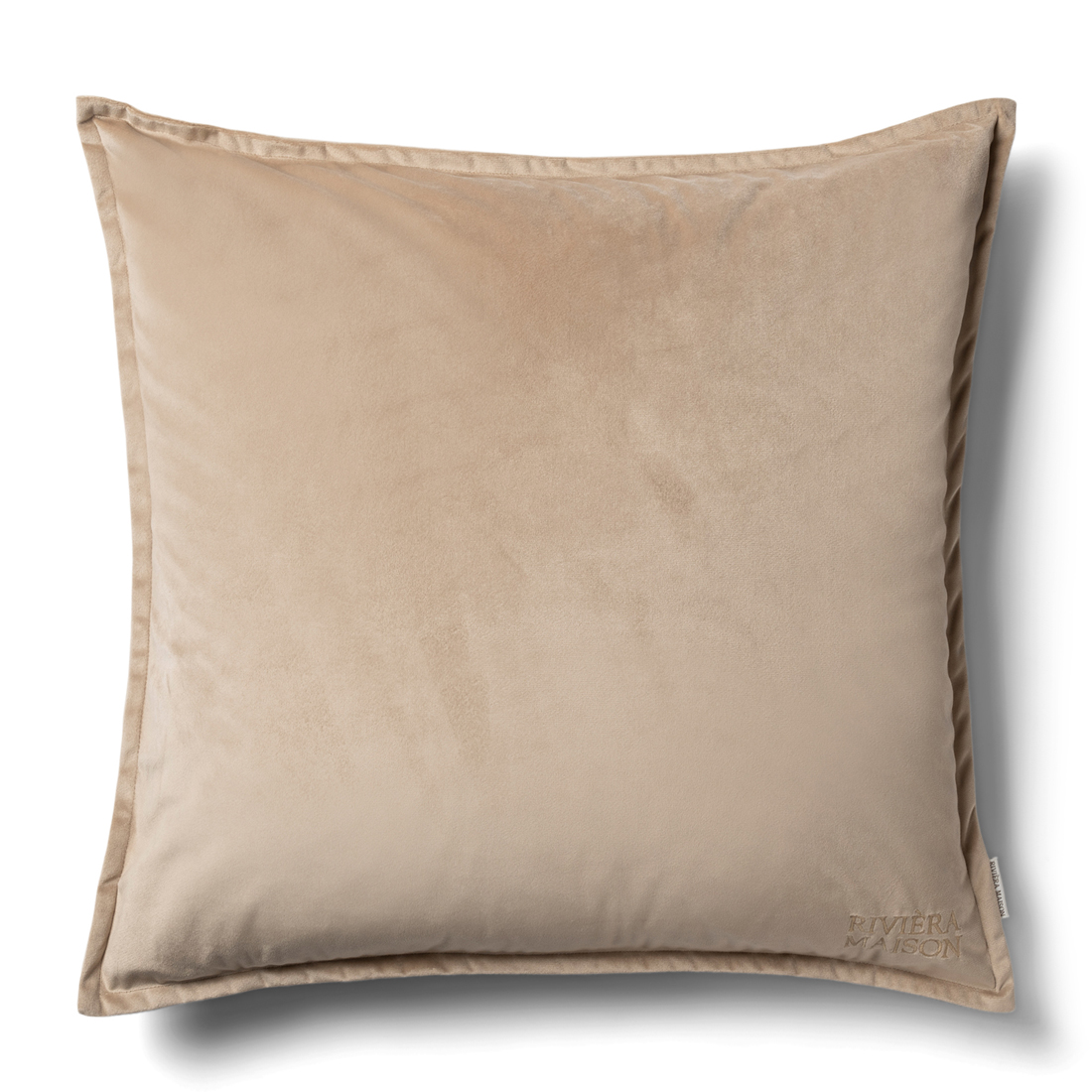 Riviera Maison KussenSloop 60x60 cm - RM Velvet Pillow Cover - Beige
