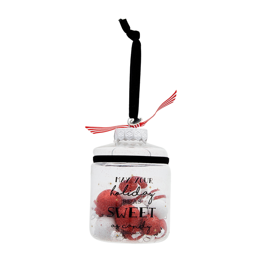 Riviera Maison Kerstbal Glas - Bauble Jar Ornament - Rood