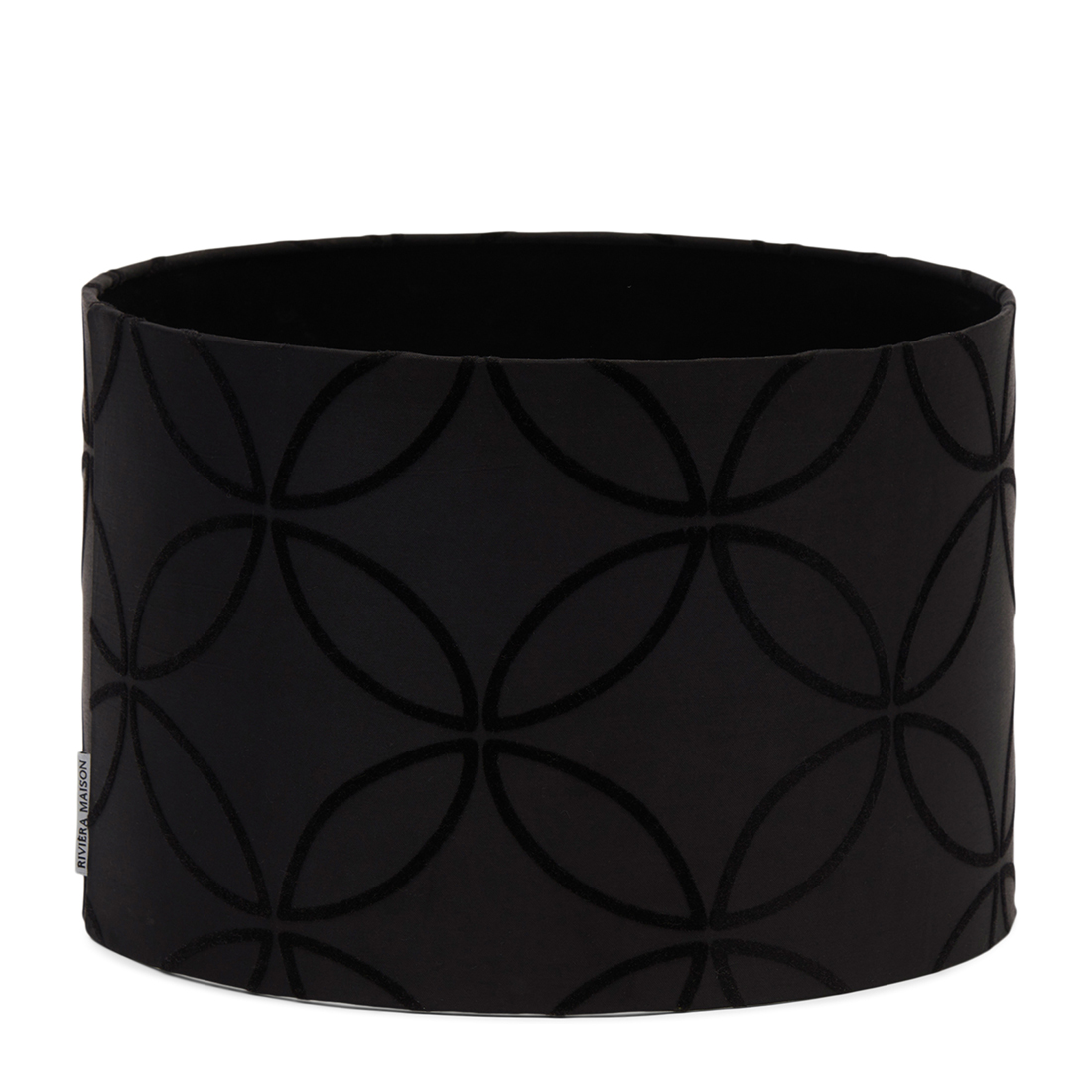 Riviera Maison Lampenkap zwart - Olcay Cylinder Lampshade - 20x30 cm