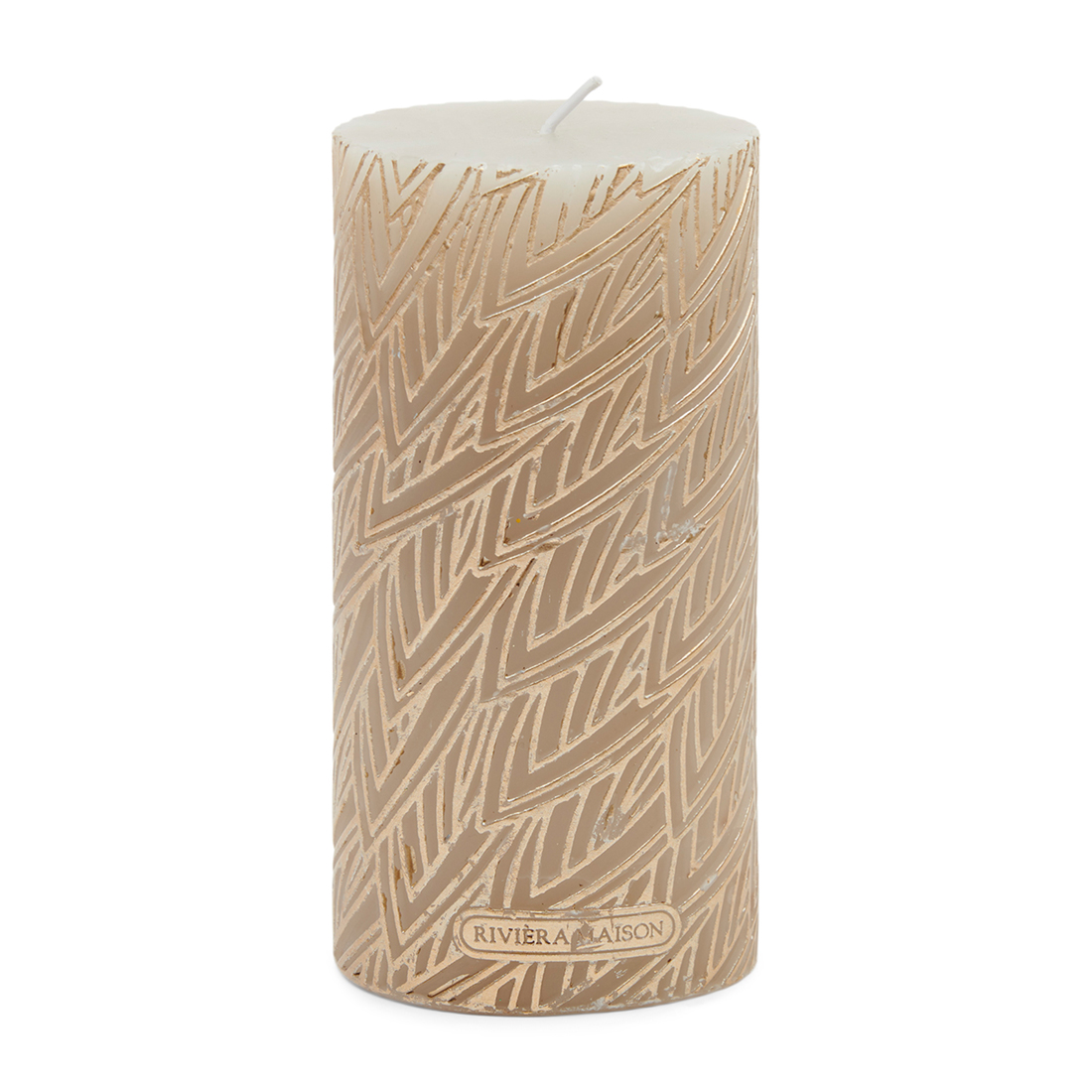 Riviera Maison Stompkaarsen - RM Feather Candle - 7x14 cm