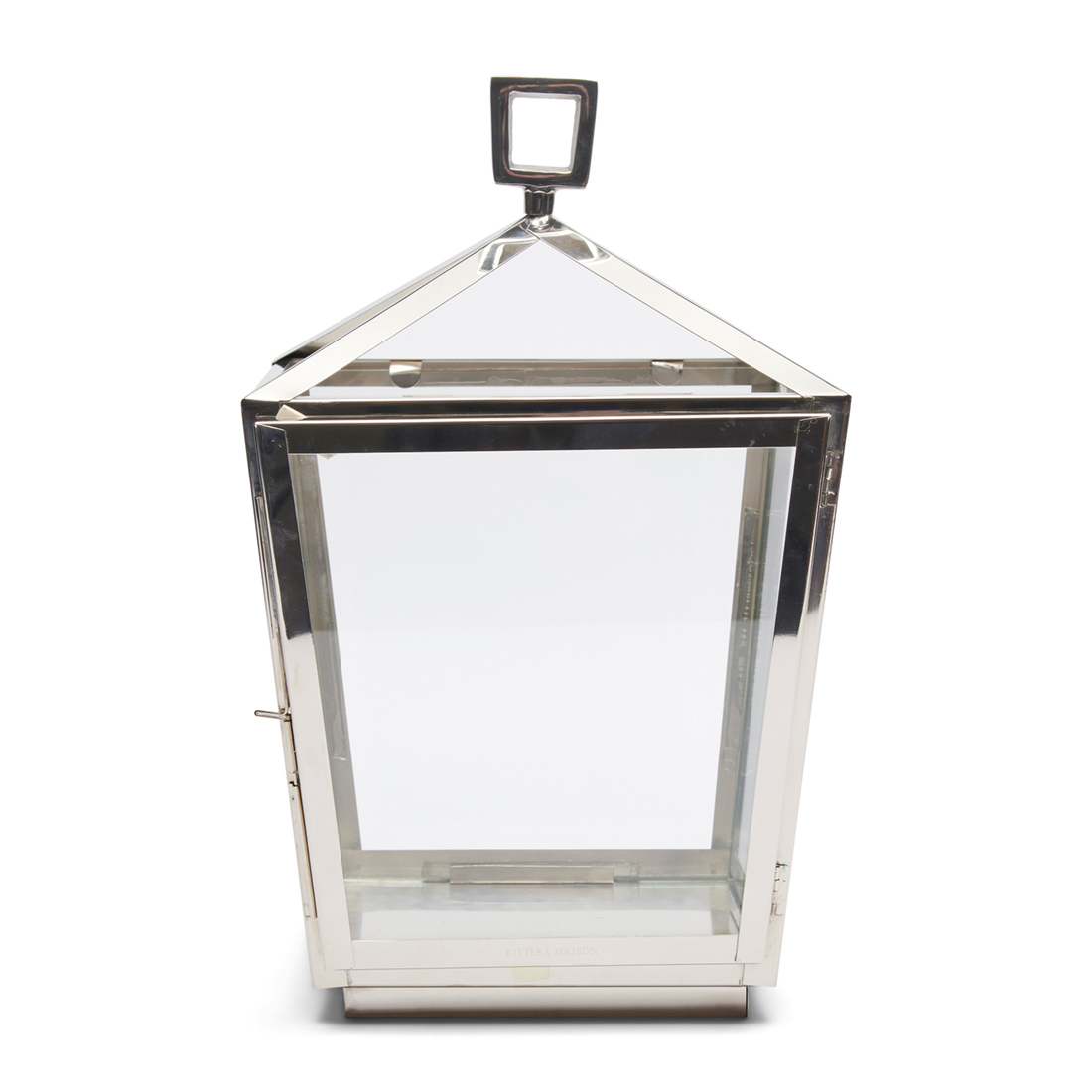 Riviera Maison lantaarn, Windlicht - RM Montmartre Lantern - Zilver - Aluminium, Glas