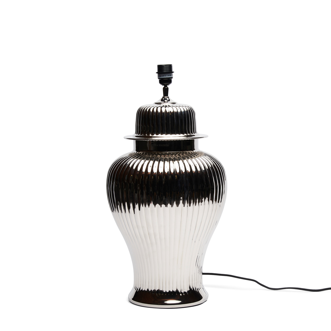 Riviera Maison Tafellamp Woonkamer Klassiek, Decoratieve Lampenvoet - RM Eugénie Table Lamp - Zilver - Aluminium