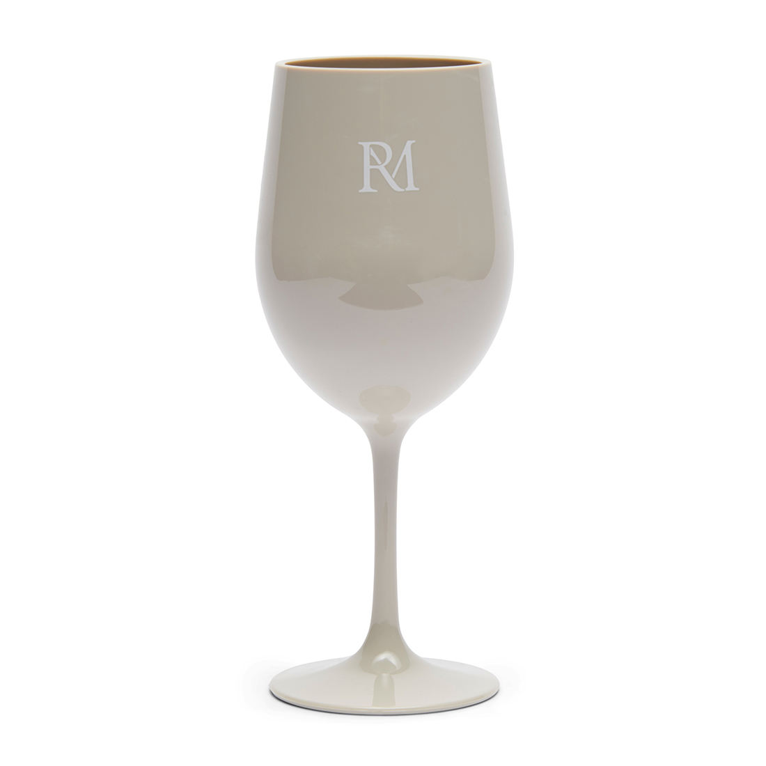 Riviera Maison RM Monogram Outdoor Wine Glass - Ms - 6.5x6.5x20.0 cm